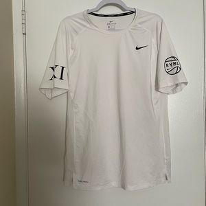 WHITE NIKE EYBL SHORT SLEEVE DRI-FIT XXL